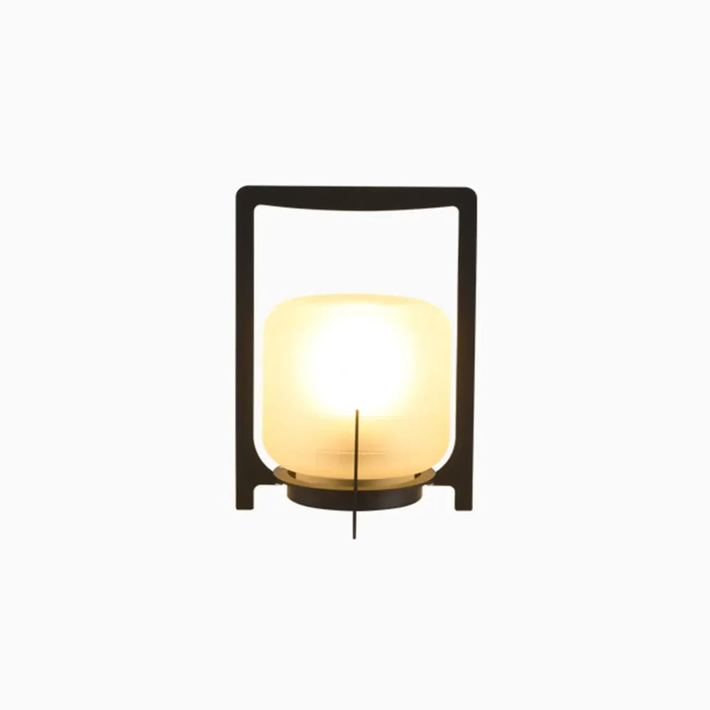Portable Glass Lantern Outdoor Post Lights