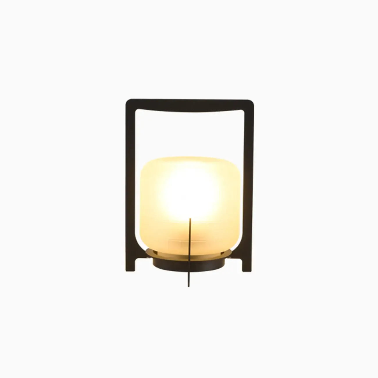 Portable Glass Lantern Outdoor Post Lights