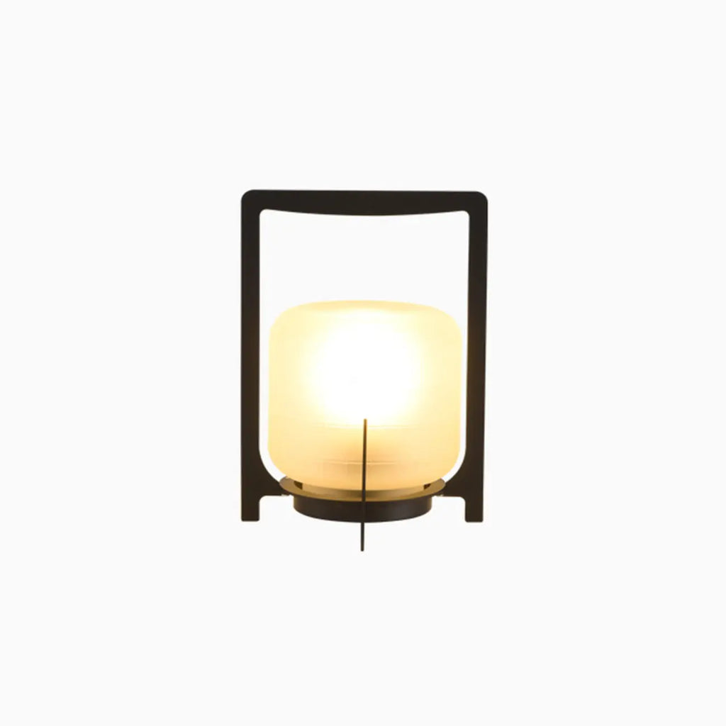 Portable Glass Lantern Outdoor Post Lights