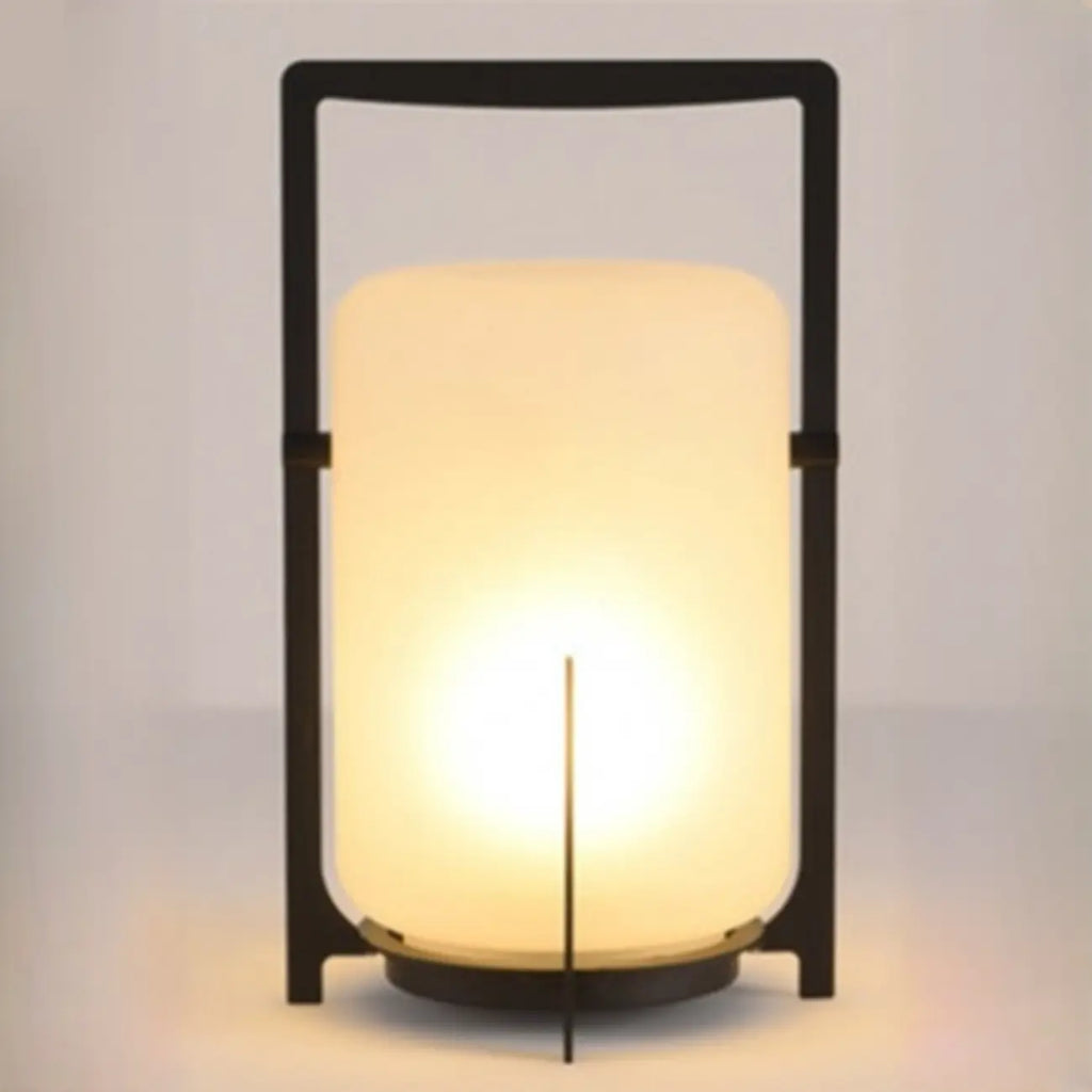 Portable Glass Lantern Outdoor Post Lights