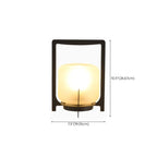 Portable Glass Lantern Outdoor Post Lights
