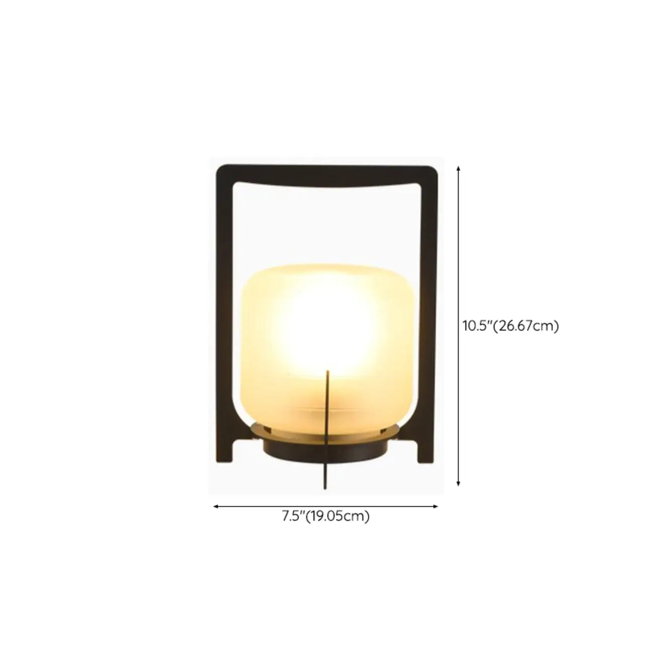 Portable Glass Lantern Outdoor Post Lights