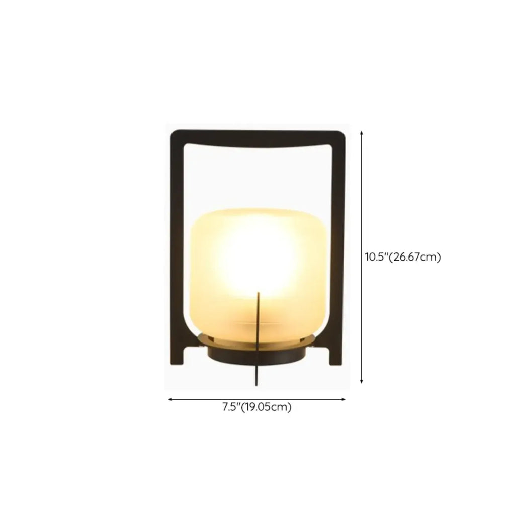 Portable Glass Lantern Outdoor Post Lights