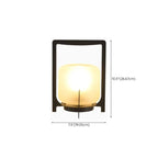 Portable Glass Lantern Outdoor Post Lights