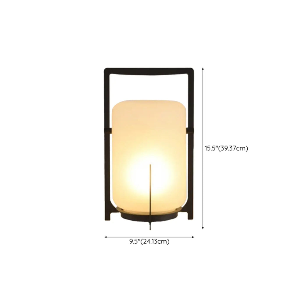 Portable Glass Lantern Outdoor Post Lights
