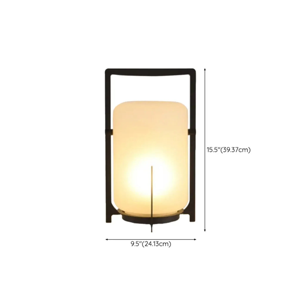 Portable Glass Lantern Outdoor Post Lights