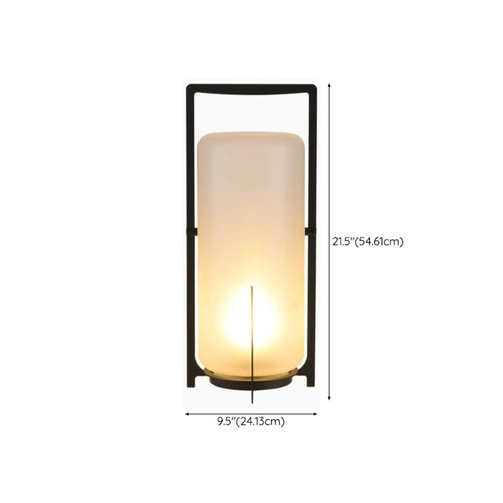 Portable Glass Lantern Outdoor Post Lights