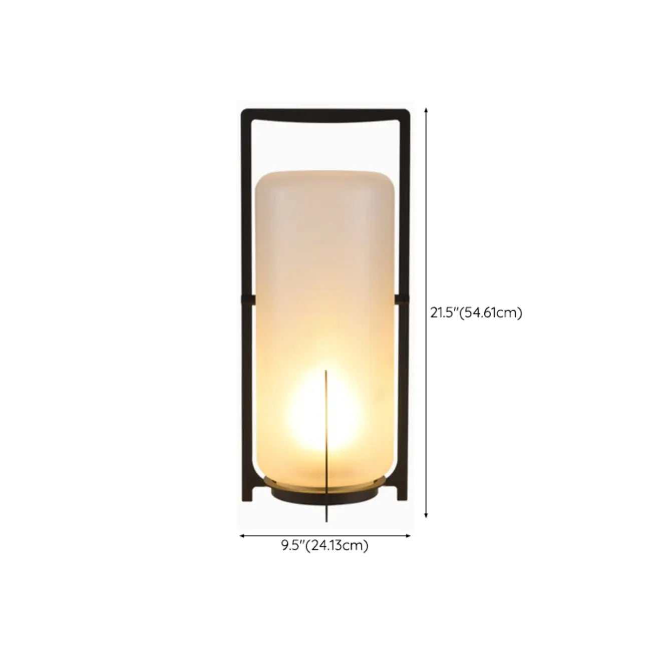 Portable Glass Lantern Outdoor Post Lights