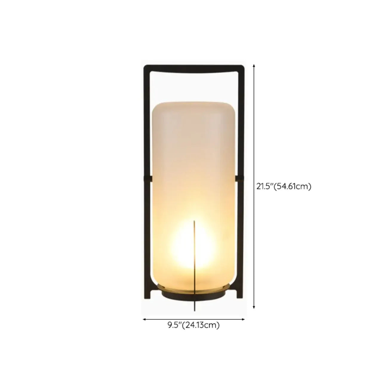 Portable Glass Lantern Outdoor Post Lights