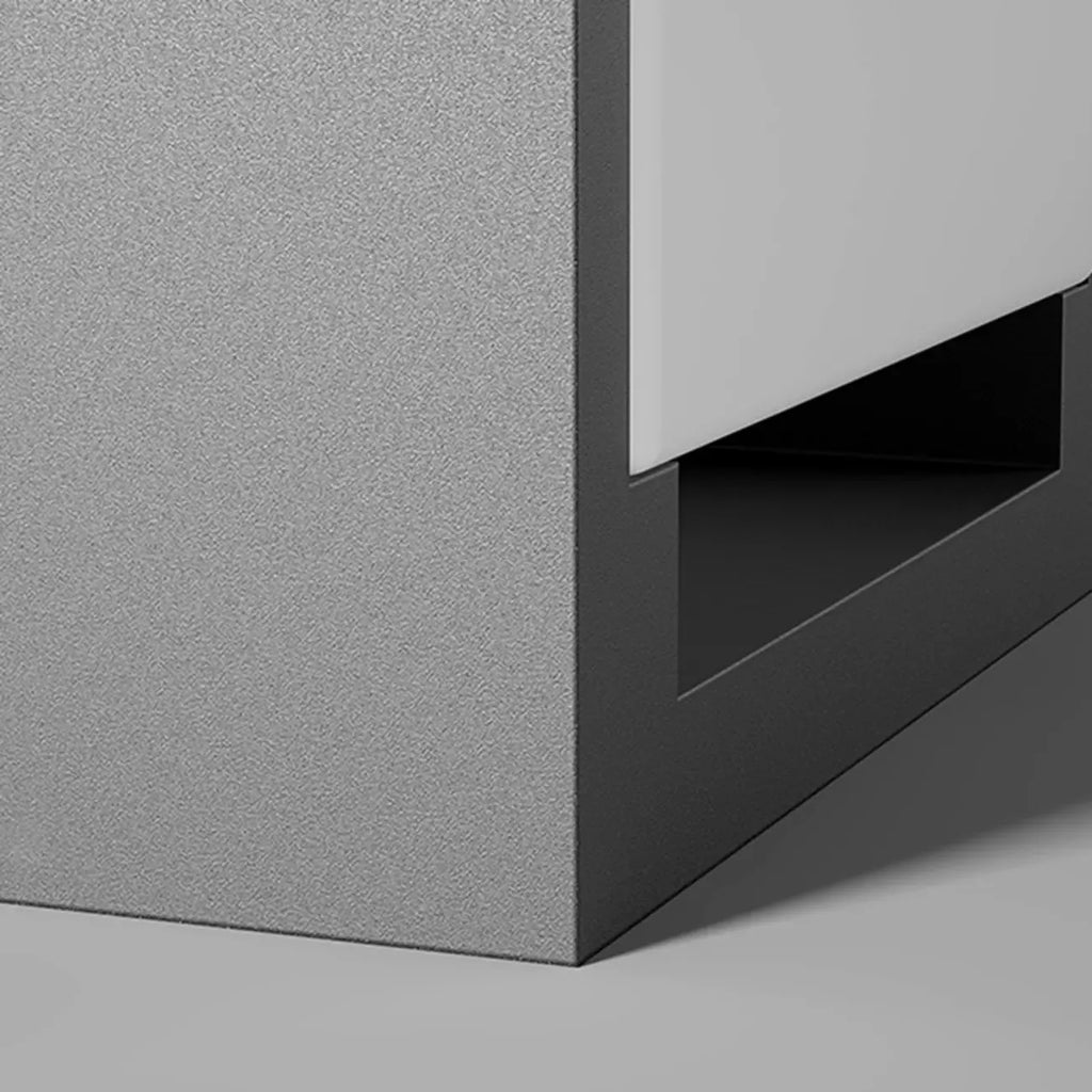 Warm Light Grey Square Solar Outdoor Post Lights