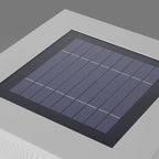 Modern Metal Bracket Solar White Cube Outdoor Post Lights