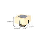 Modern Metal Bracket Solar White Cube Outdoor Post Lights