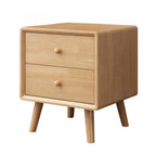 Modern Wooden Nightstand with 3 Storage Drawers
