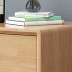 Modern Wooden Nightstand with 3 Storage Drawers