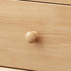 Modern Wooden Nightstand with 3 Storage Drawers