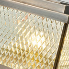 Modern Bronze Patterned Square Solar Outdoor Post Lights