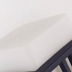 Modern Outdoor Wall Light Rectangle Black Metal Glass Shade