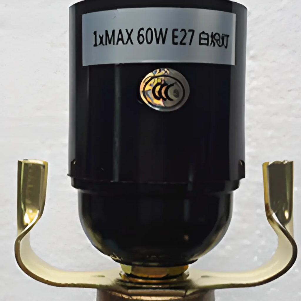 Blue Traditional Ceramic Table Lamp with Fabric Shade