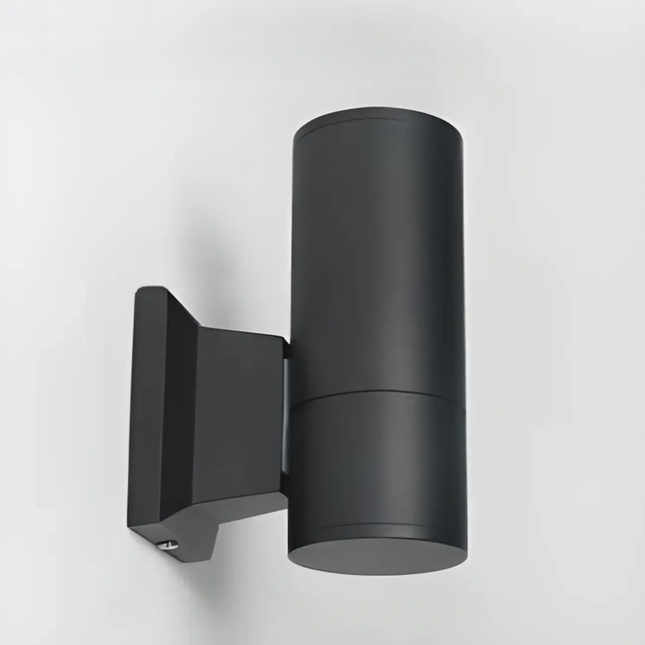 Modern Metal Black Cylinder Up Down Outdoor Wall Sconce