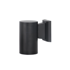 Modern Metal Black Cylinder Up Down Outdoor Wall Sconce