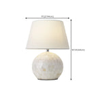 Modern Shell Table Lamp with Geometric Shade