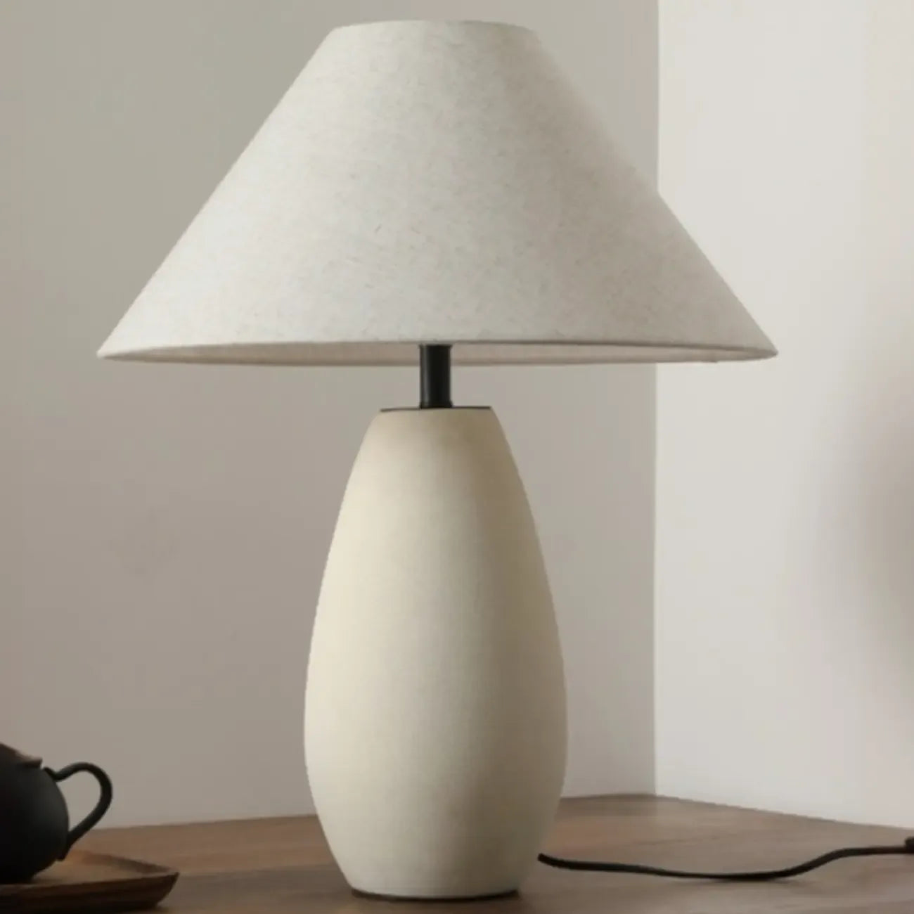 Elegant Ceramic Table Lamp with Fabric Shade