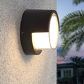 Modern Black Square Metal LED Outdoor Wall Light