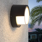 Modern Black Square Metal LED Outdoor Wall Light