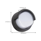 Modern Black Square Metal LED Outdoor Wall Light