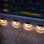 Outdoor Solar Translucent  Quarter Sphere Plastic Wall Sconce