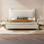 Modern Bedside Table with Storage Drawer - Khaki