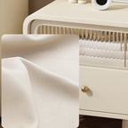 Modern Bedside Table with Storage Drawer - Khaki