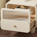 Modern Bedside Table with Storage Drawer - Khaki