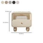 Modern Bedside Table with Storage Drawer - Khaki