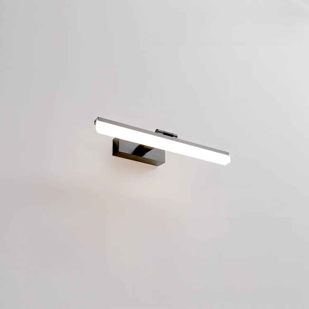 Rectangle 1-Light Black Metal Vanity Light for Bathroom
