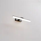 Rectangle 1-Light Black Metal Vanity Light for Bathroom