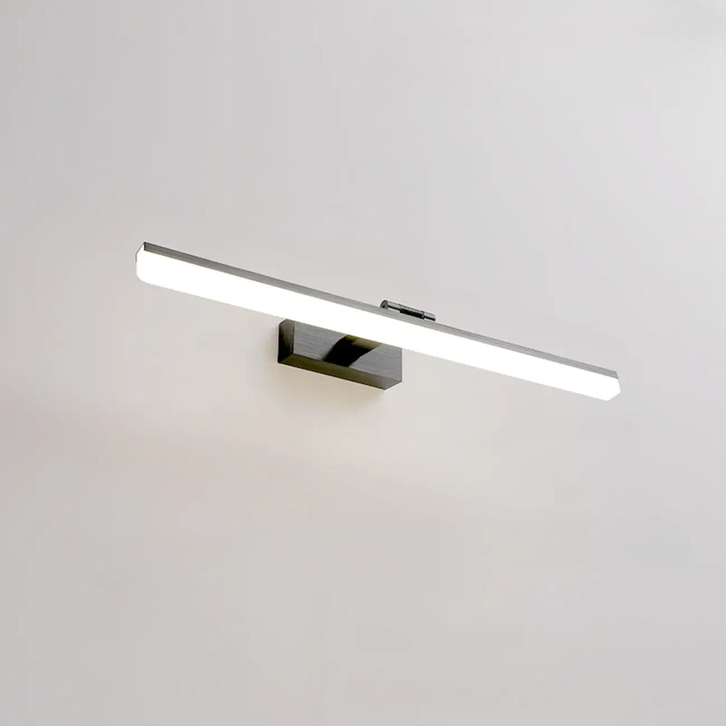 Rectangle 1-Light Black Metal Vanity Light for Bathroom