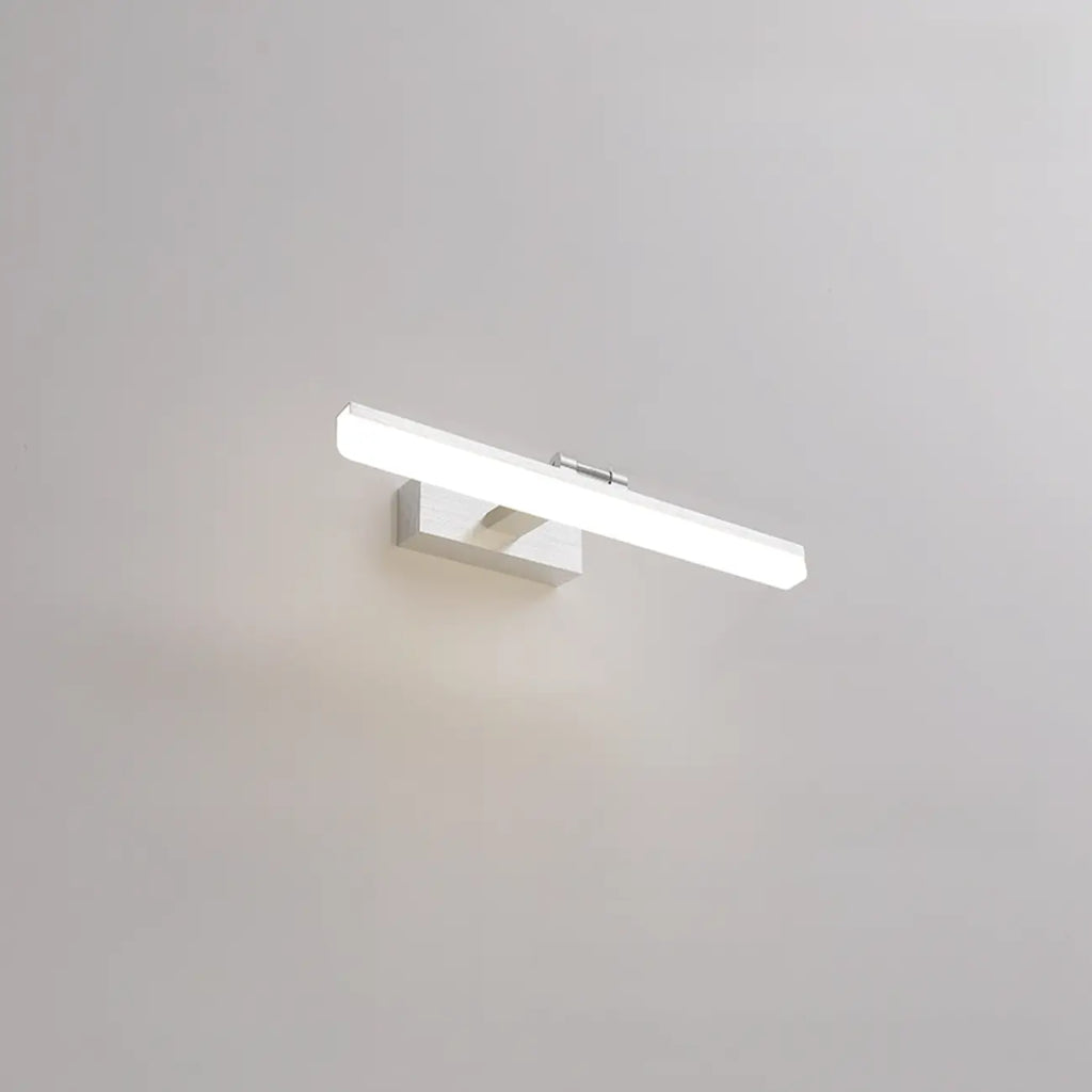 Rectangle 1-Light Black Metal Vanity Light for Bathroom