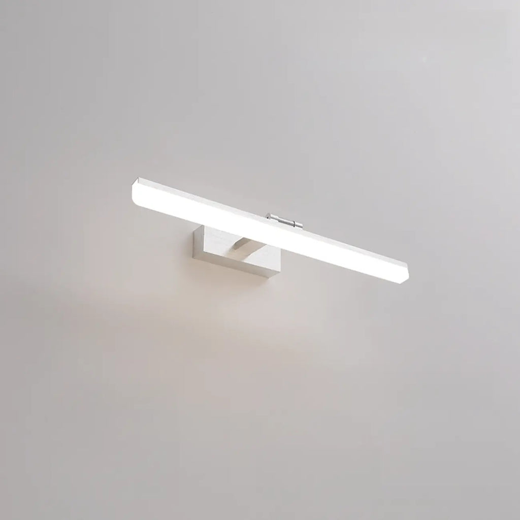 Rectangle 1-Light Black Metal Vanity Light for Bathroom