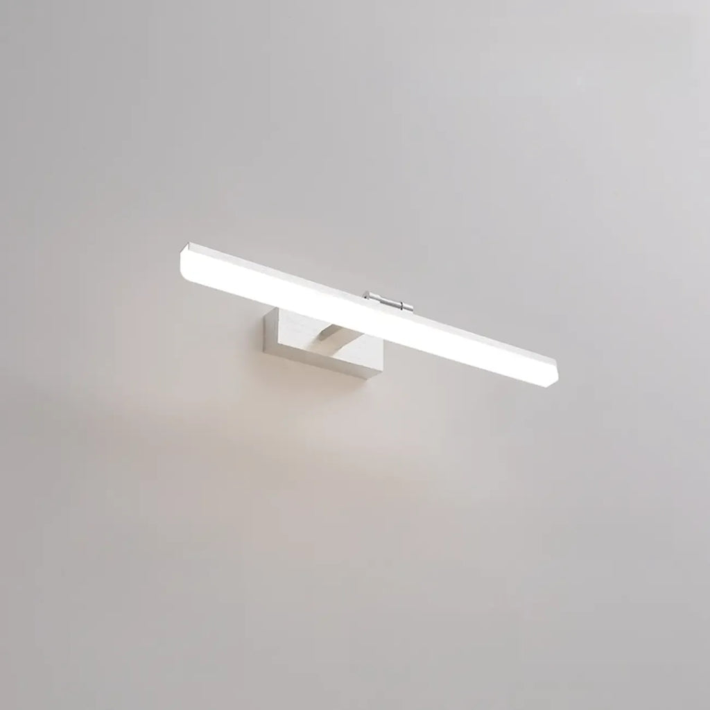 Rectangle 1-Light Black Metal Vanity Light for Bathroom