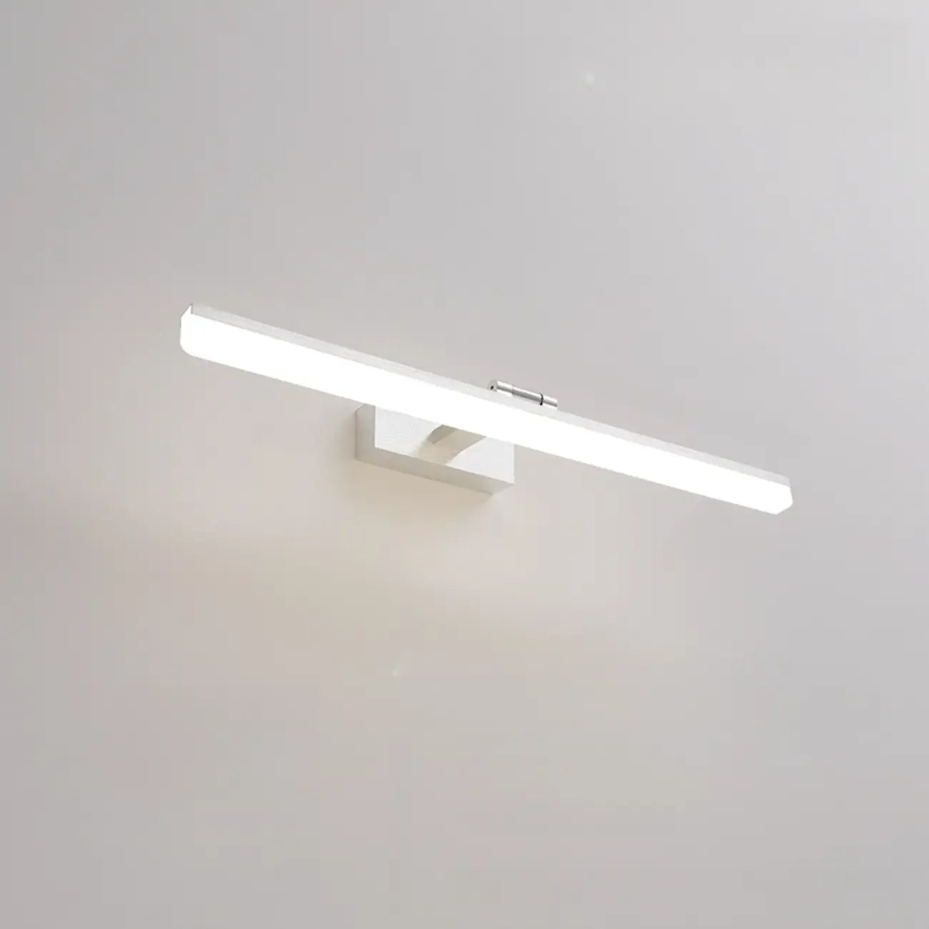 Rectangle 1-Light Black Metal Vanity Light for Bathroom