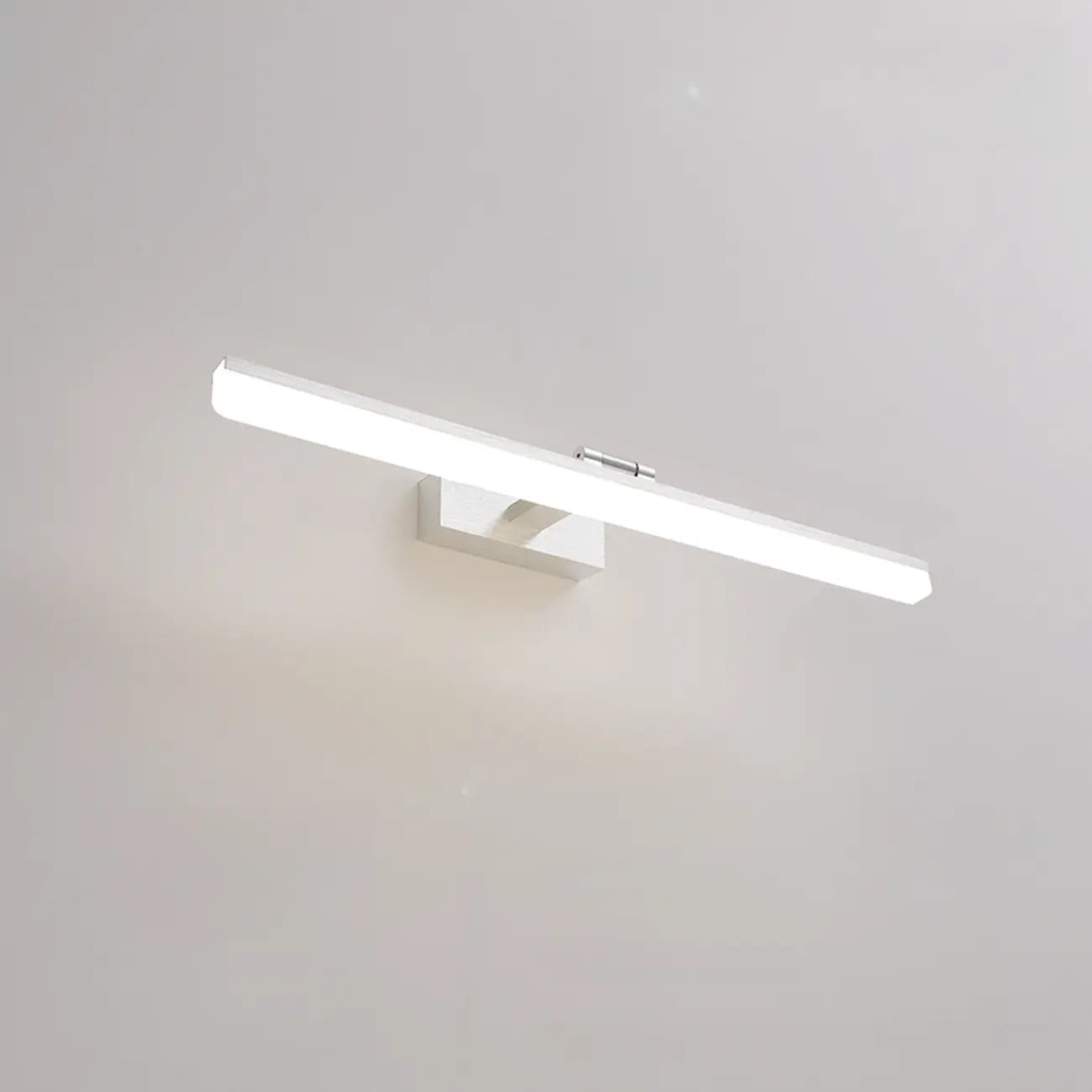 Rectangle 1-Light Black Metal Vanity Light for Bathroom