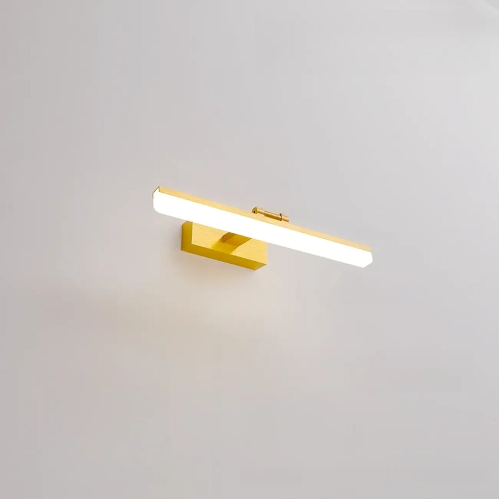 Rectangle 1-Light Black Metal Vanity Light for Bathroom