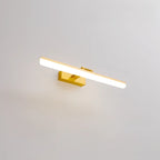 Rectangle 1-Light Black Metal Vanity Light for Bathroom