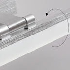 Rectangle 1-Light Black Metal Vanity Light for Bathroom