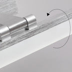 Rectangle 1-Light Black Metal Vanity Light for Bathroom