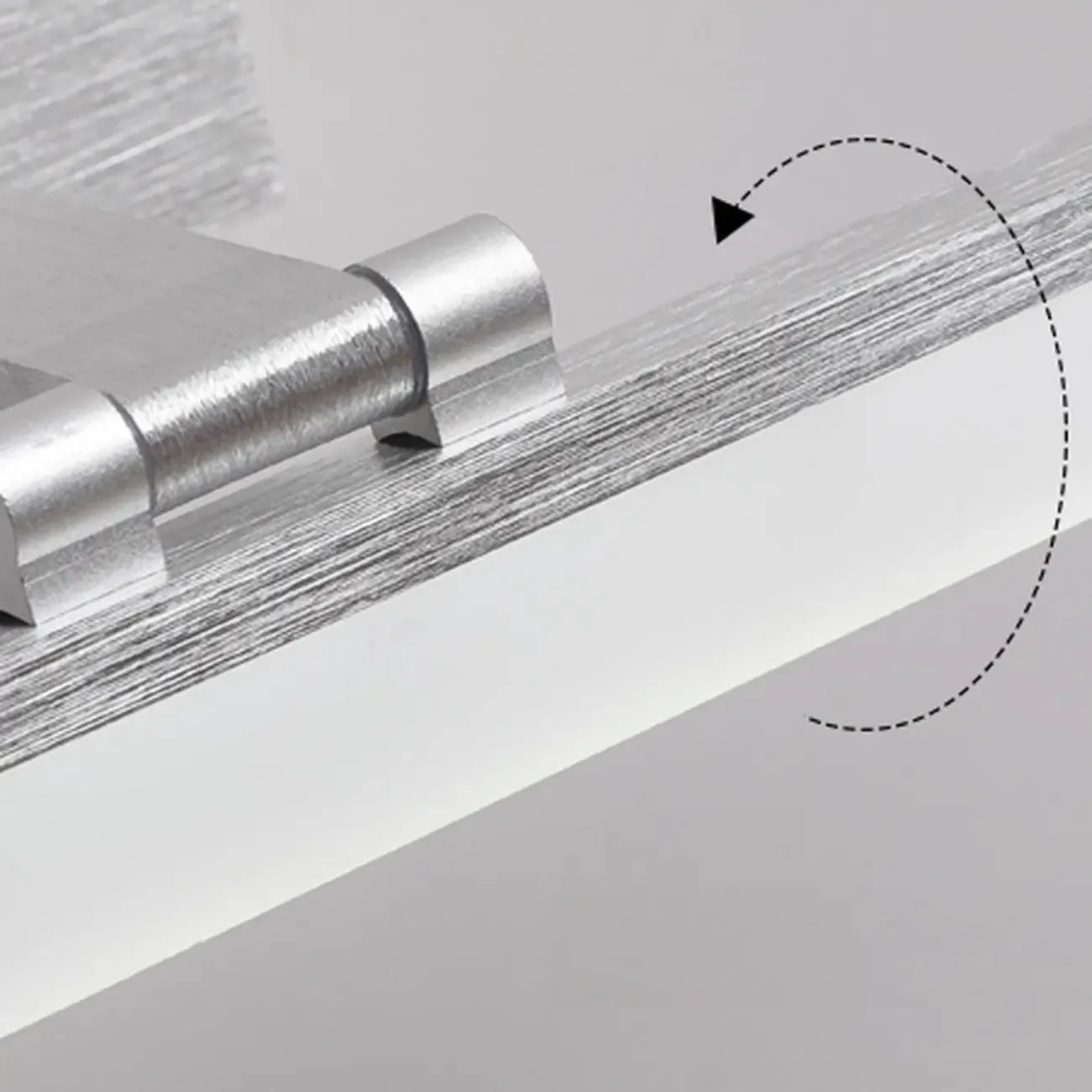 Rectangle 1-Light Black Metal Vanity Light for Bathroom