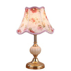 Elegant Classic Metal Table Lamp with Fabric Shade