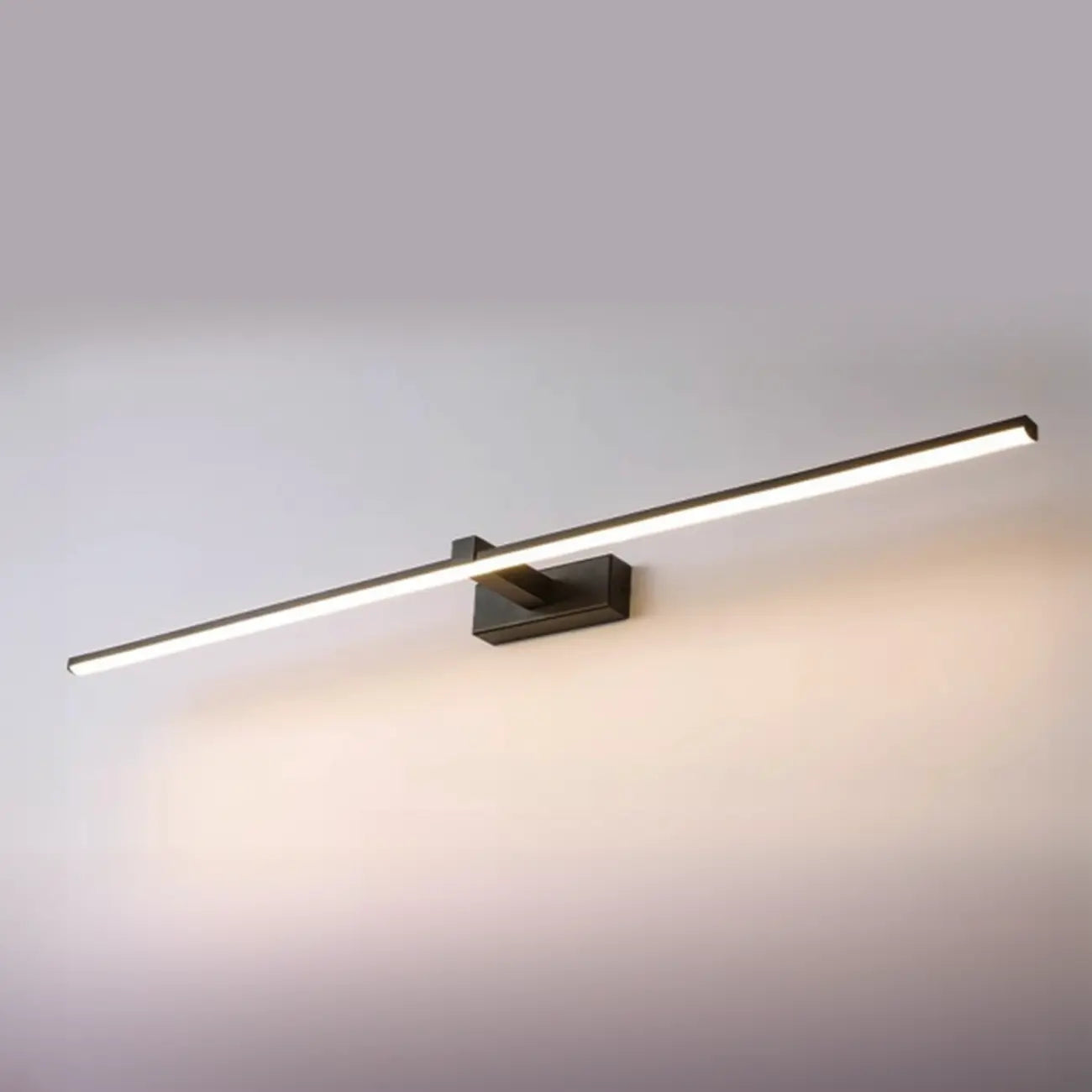 Minimalistic Long Linear LED Vanity Light with Natural Light