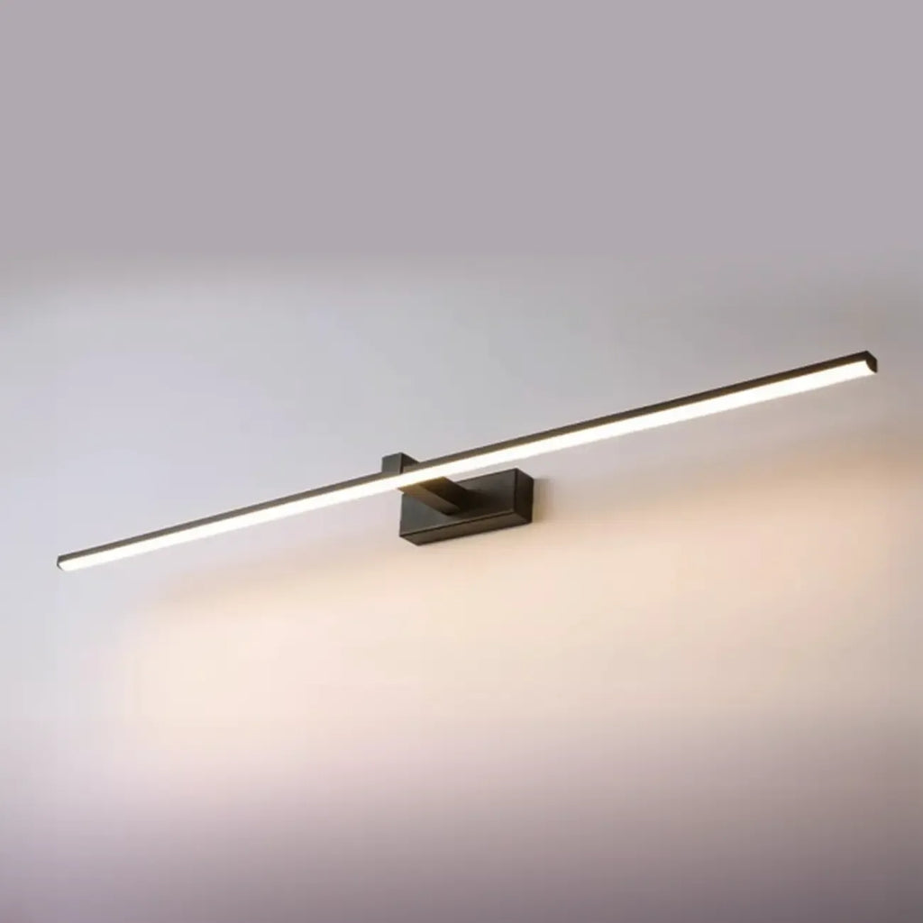 Minimalistic Long Linear LED Vanity Light with Natural Light